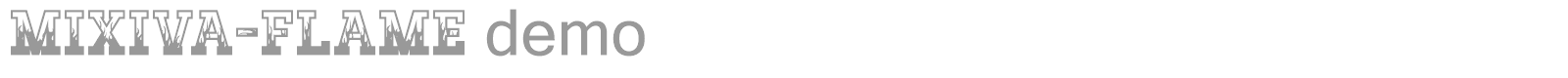 Mixiva font preview